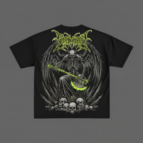 INFERNAL THRONE BLACK BOXY OVERSIZED TSHIRT