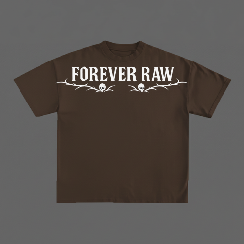 RAWBORN COFFEE BROWN BOXY OVERSIZED TSHIRT