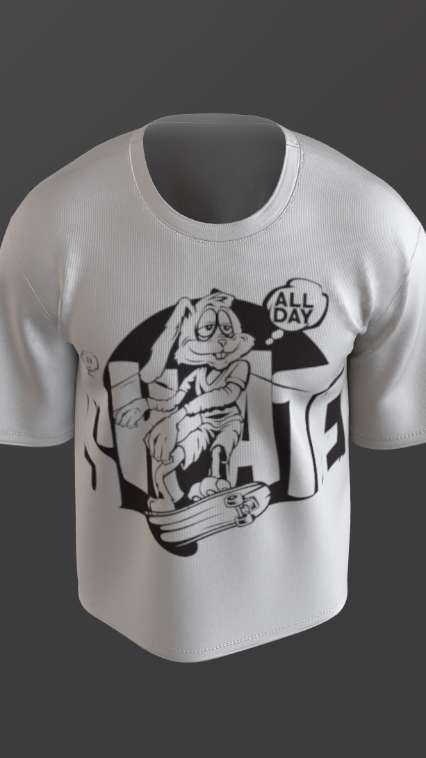 SKATAR OFF-WHITE BOXY OVERSIZED TSHIRT