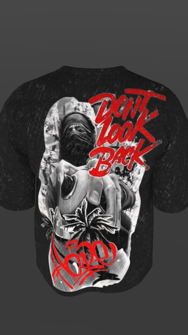 HOPE ACID BLACK BOXY OVERSIZED TSHIRT