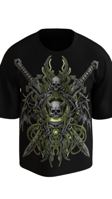 NEXORA BLACK BOXY OVERSIZED TSHIRT