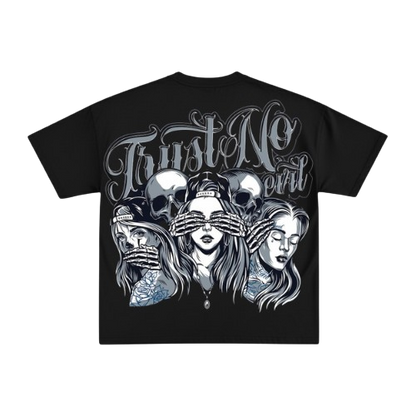 CRYPTIC BLACK BOXY OVERSIZED TSHIRT