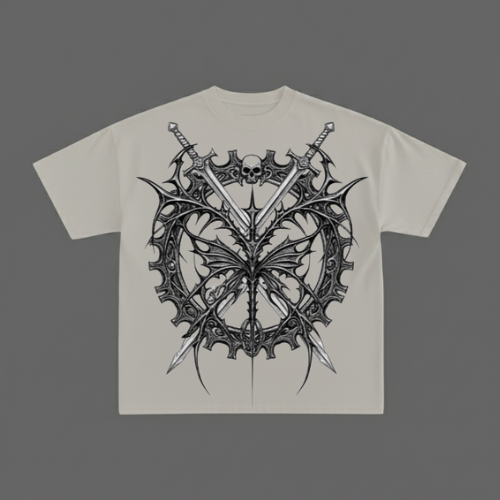 NYXORA OFF-WHITE BOXY OVERSIZED TSHIRT