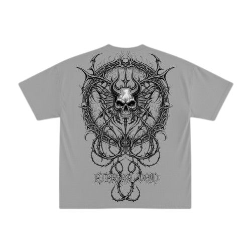 ETERNAL VOID OFF-WHITE BOXY OVERSIZED TSHIRT