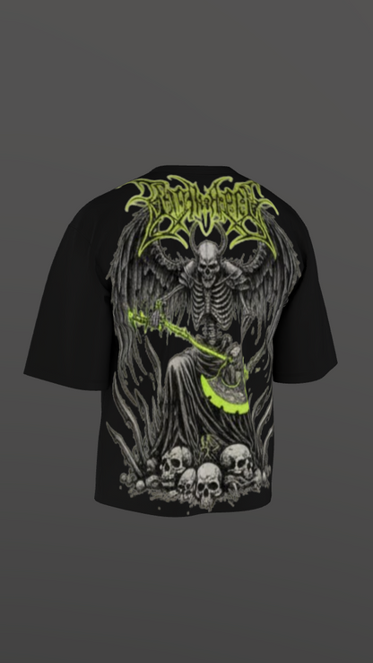 INFERNAL THRONE BLACK BOXY OVERSIZED TSHIRT