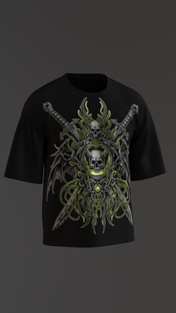 NEXORA BLACK BOXY OVERSIZED TSHIRT