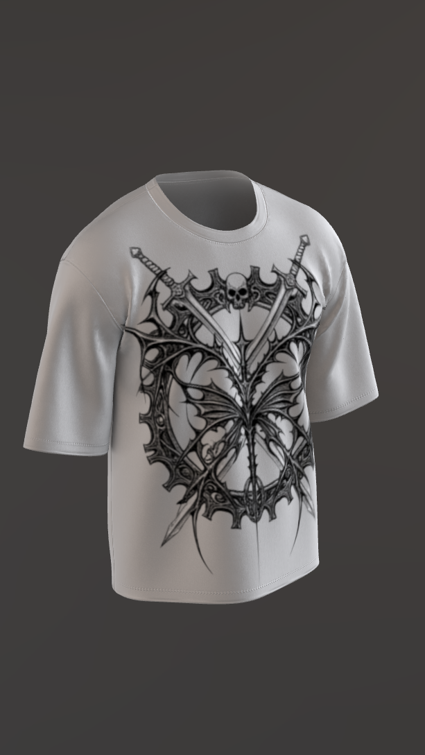 NYXORA OFF-WHITE BOXY OVERSIZED TSHIRT