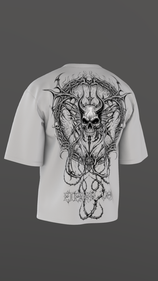 ETERNAL VOID OFF-WHITE BOXY OVERSIZED TSHIRT