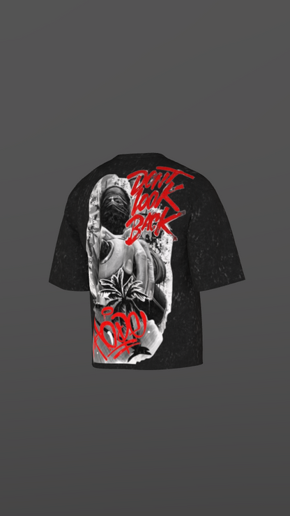 HOPE ACID BLACK BOXY OVERSIZED TSHIRT