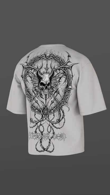 ETERNAL VOID OFF-WHITE BOXY OVERSIZED TSHIRT