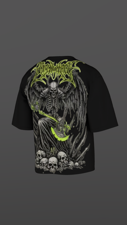 INFERNAL THRONE BLACK BOXY OVERSIZED TSHIRT
