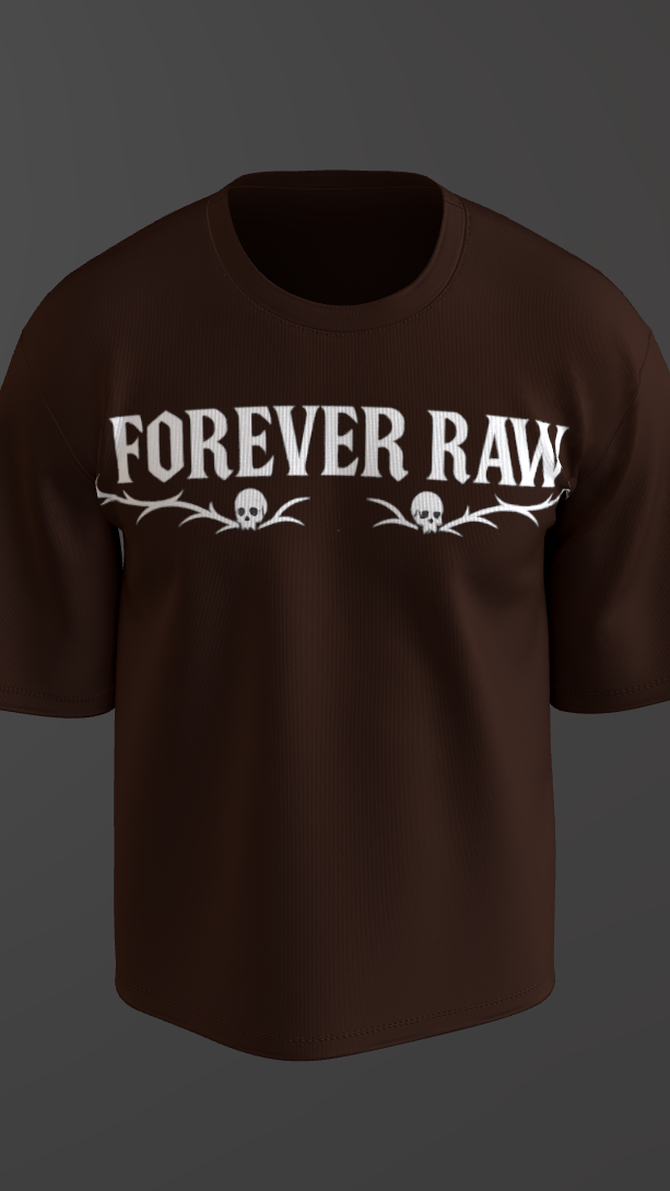 RAWBORN COFFEE BROWN BOXY OVERSIZED TSHIRT