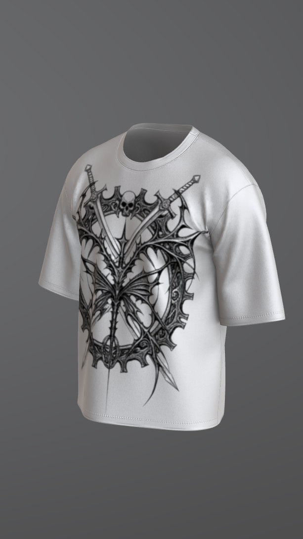 NYXORA OFF-WHITE BOXY OVERSIZED TSHIRT