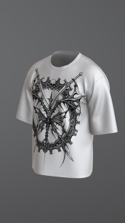 NYXORA OFF-WHITE BOXY OVERSIZED TSHIRT