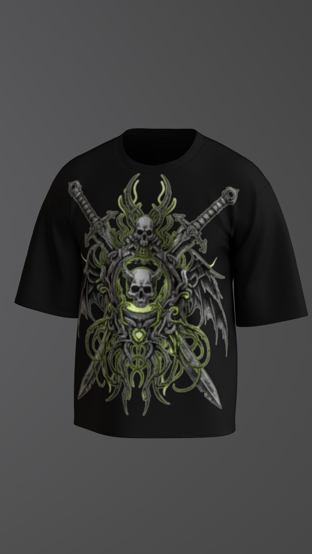 NEXORA BLACK BOXY OVERSIZED TSHIRT