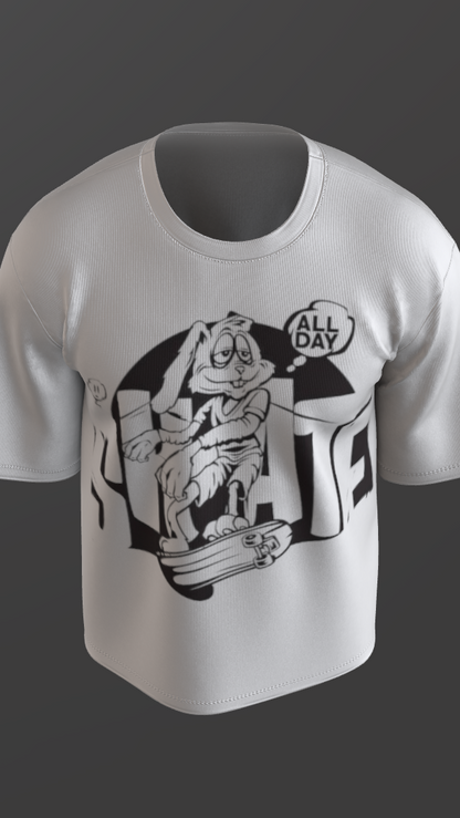 SKATAR OFF-WHITE BOXY OVERSIZED TSHIRT