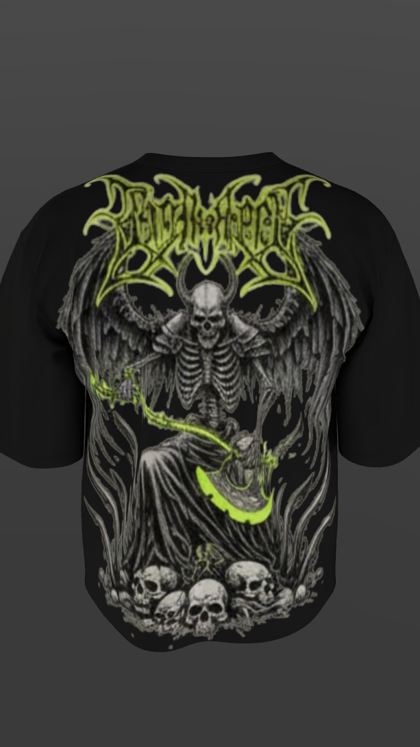 INFERNAL THRONE BLACK BOXY OVERSIZED TSHIRT