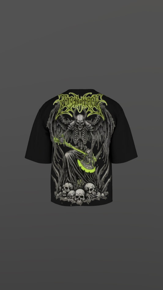 INFERNAL THRONE BLACK BOXY OVERSIZED TSHIRT