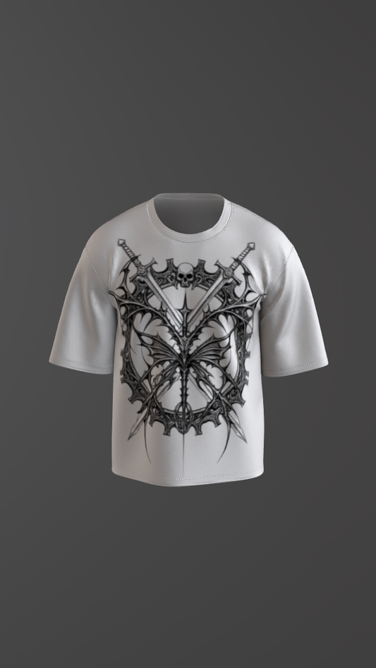 NYXORA OFF-WHITE BOXY OVERSIZED TSHIRT