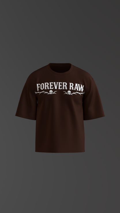 RAWBORN COFFEE BROWN BOXY OVERSIZED TSHIRT