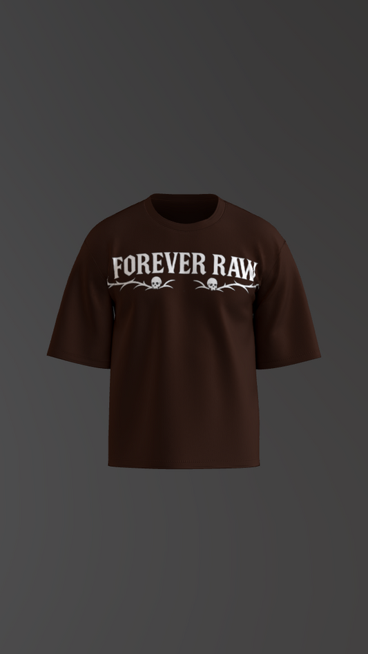 RAWBORN COFFEE BROWN BOXY OVERSIZED TSHIRT