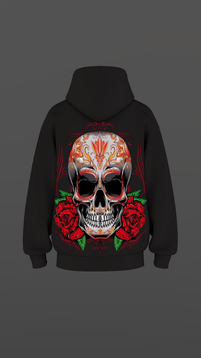 GRAVIDA BLACK BOXY OVERSIZED HOODIE