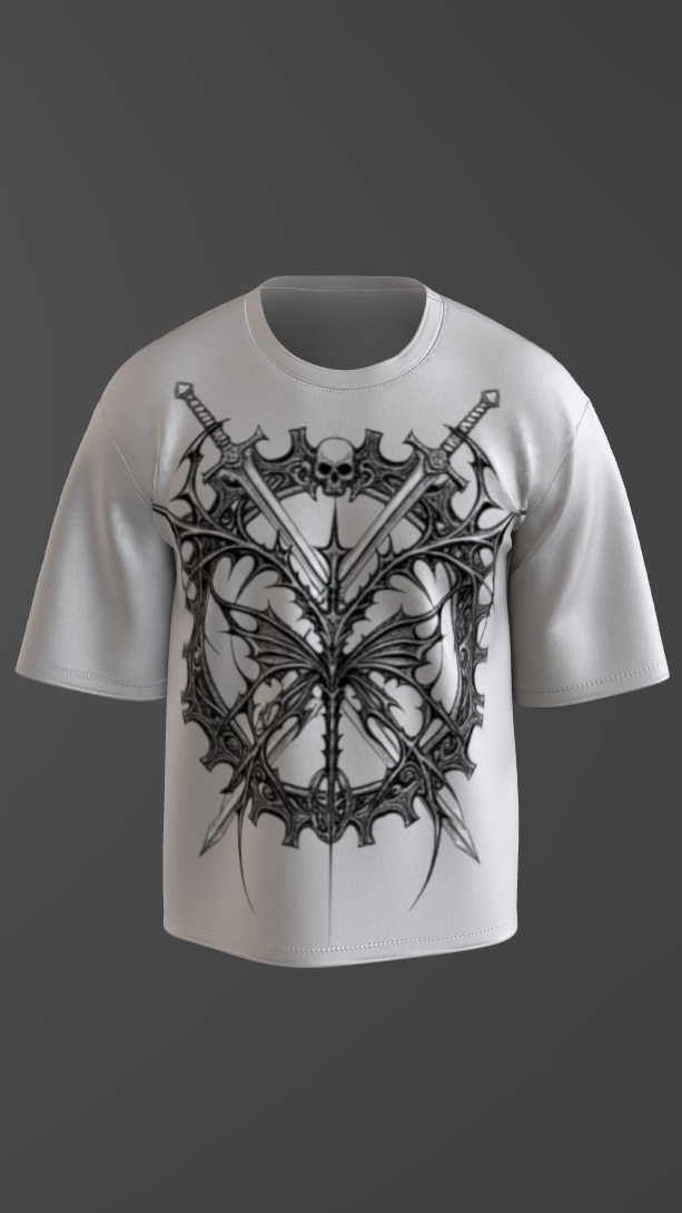 NYXORA OFF-WHITE BOXY OVERSIZED TSHIRT