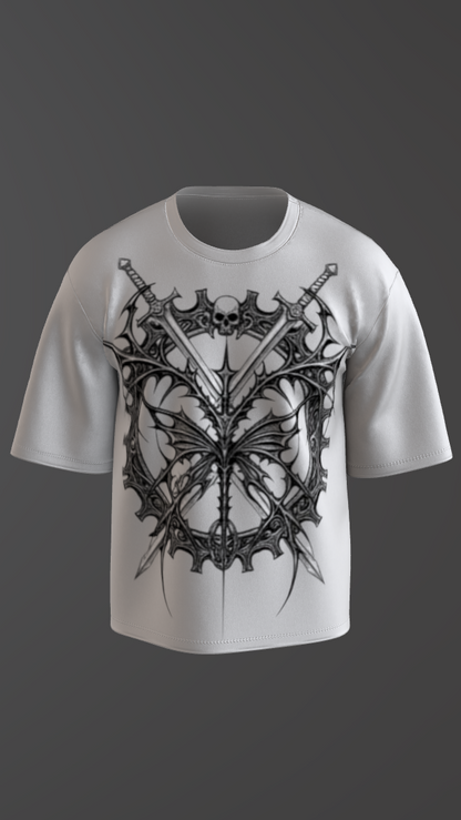 NYXORA OFF-WHITE BOXY OVERSIZED TSHIRT