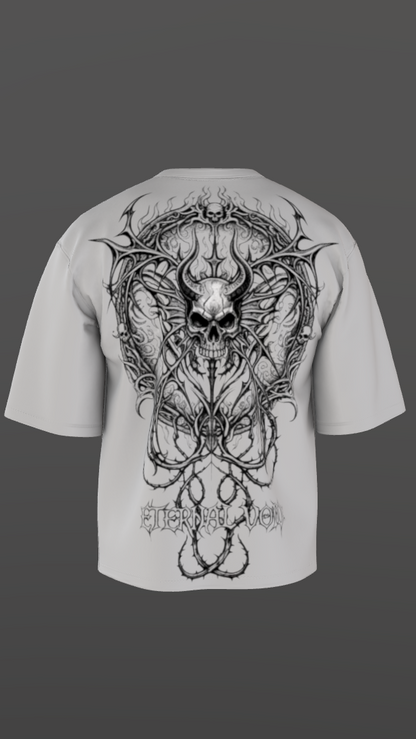 ETERNAL VOID OFF-WHITE BOXY OVERSIZED TSHIRT