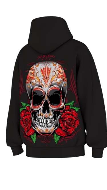 GRAVIDA BLACK BOXY OVERSIZED HOODIE