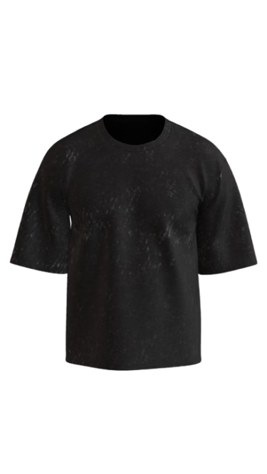 OG ACID BLACK BOXY OVERSIZED TSHIRT