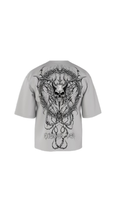 ETERNAL VOID OFF-WHITE BOXY OVERSIZED TSHIRT