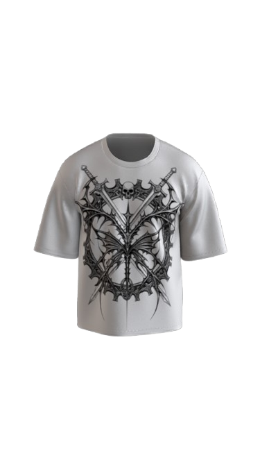 NYXORA OFF-WHITE BOXY OVERSIZED TSHIRT