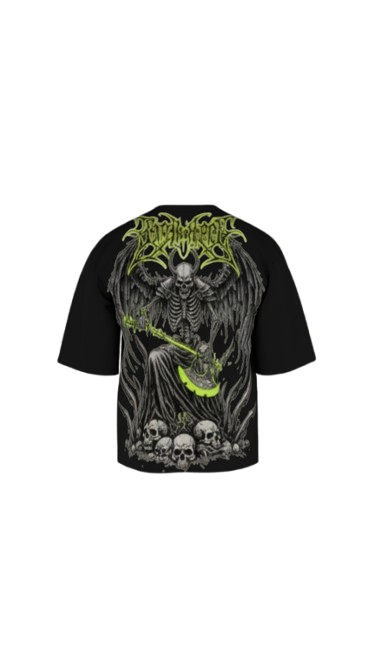 INFERNAL THRONE BLACK BOXY OVERSIZED TSHIRT