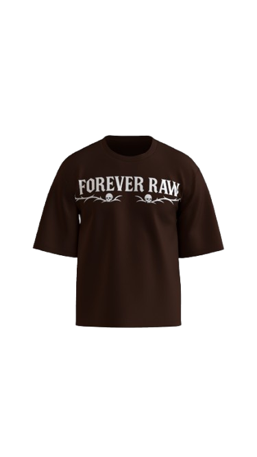 RAWBORN COFFEE BROWN BOXY OVERSIZED TSHIRT